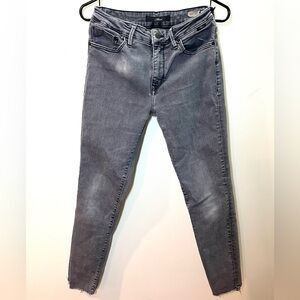 Mavi Tess High Rise Super Skinny Jeans in Grey - Size 28/29